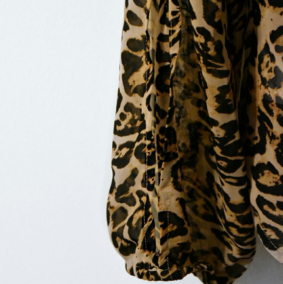 INC Animal Print Button-down - Picture 3 of 4
